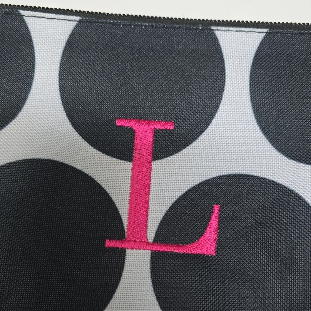 Discounted - Blemish - Black & White Polka Dot Clutch